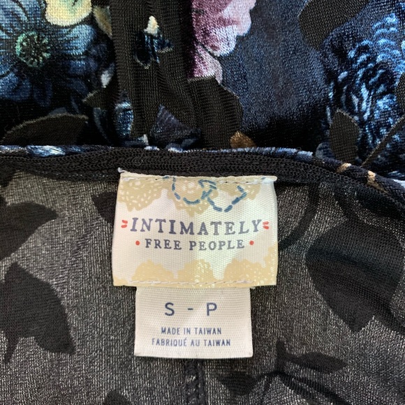 Free People Velvet Burnout Bodycon Floral Dress - Picture 13 of 13